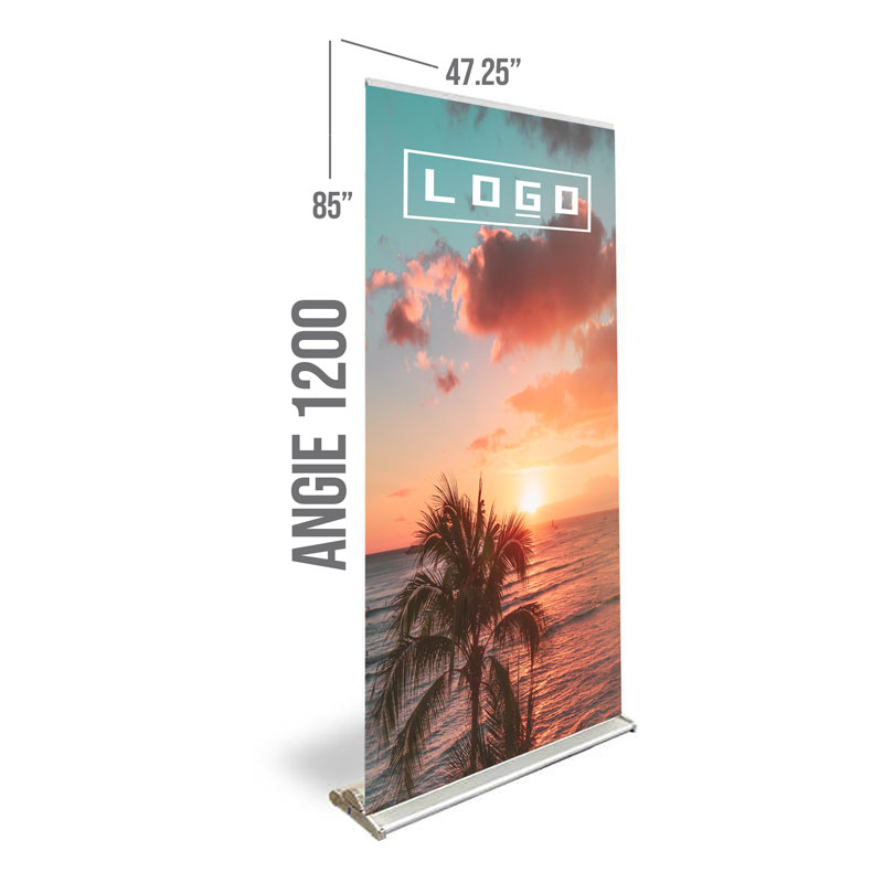 Angie 1200 - Banner Stand with Graphic