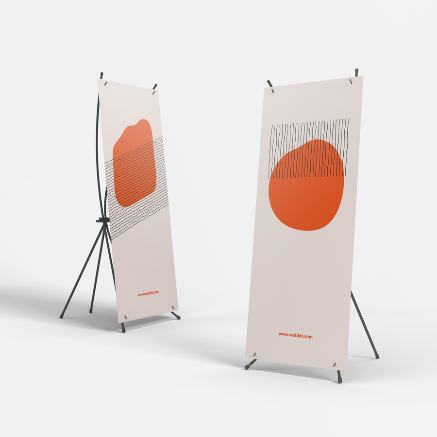 X Banner Stand with Graphic 24